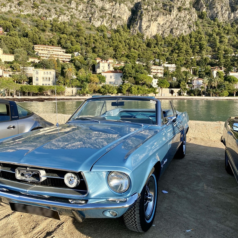 Mustang bleu